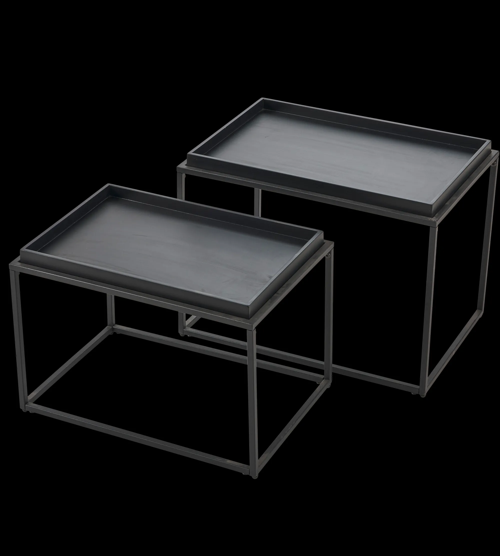 Outlet CASA Apollo Tavolini Set Di 2 Nero