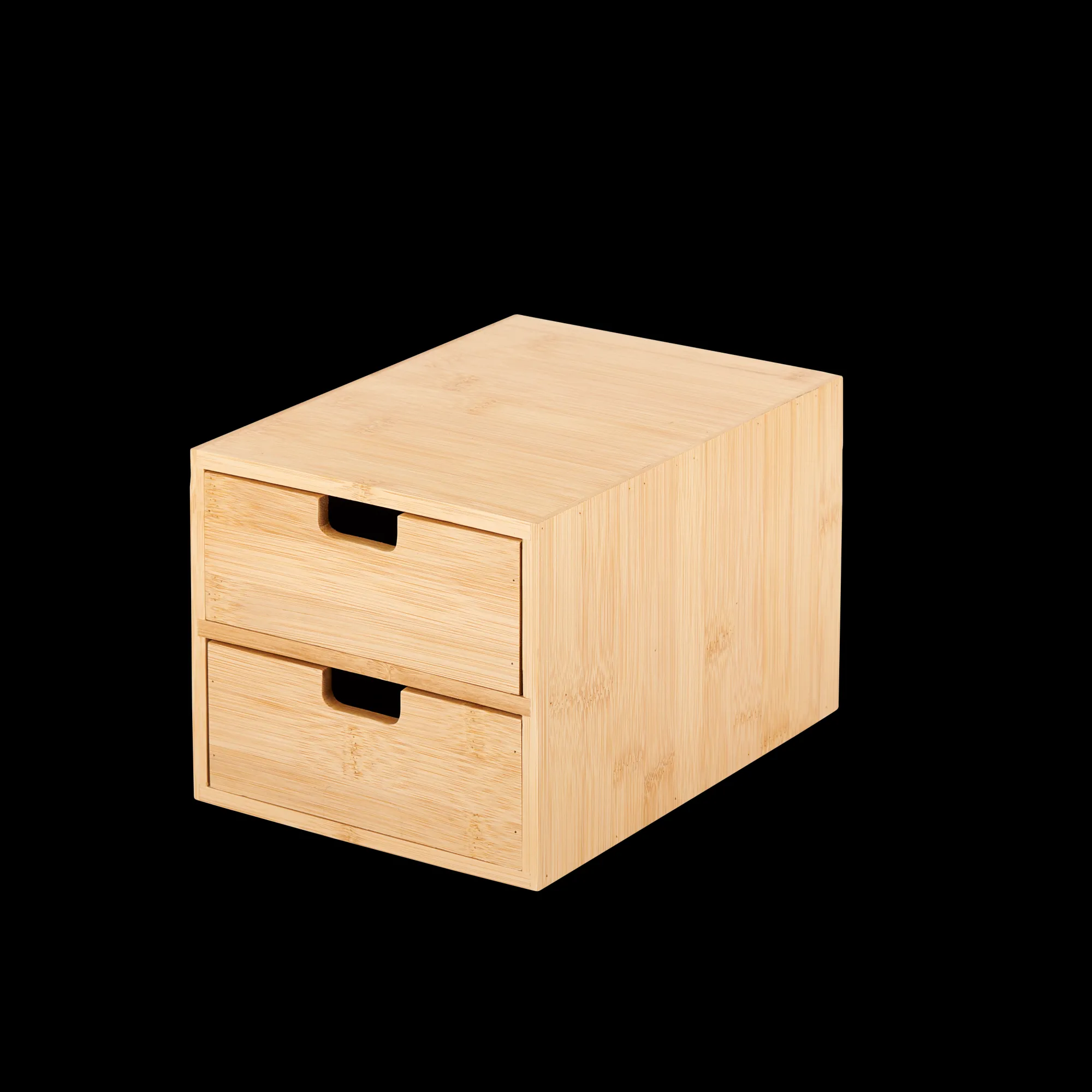 Discount CASA Bamboo Cassettiera 2 Cassetti Naturale