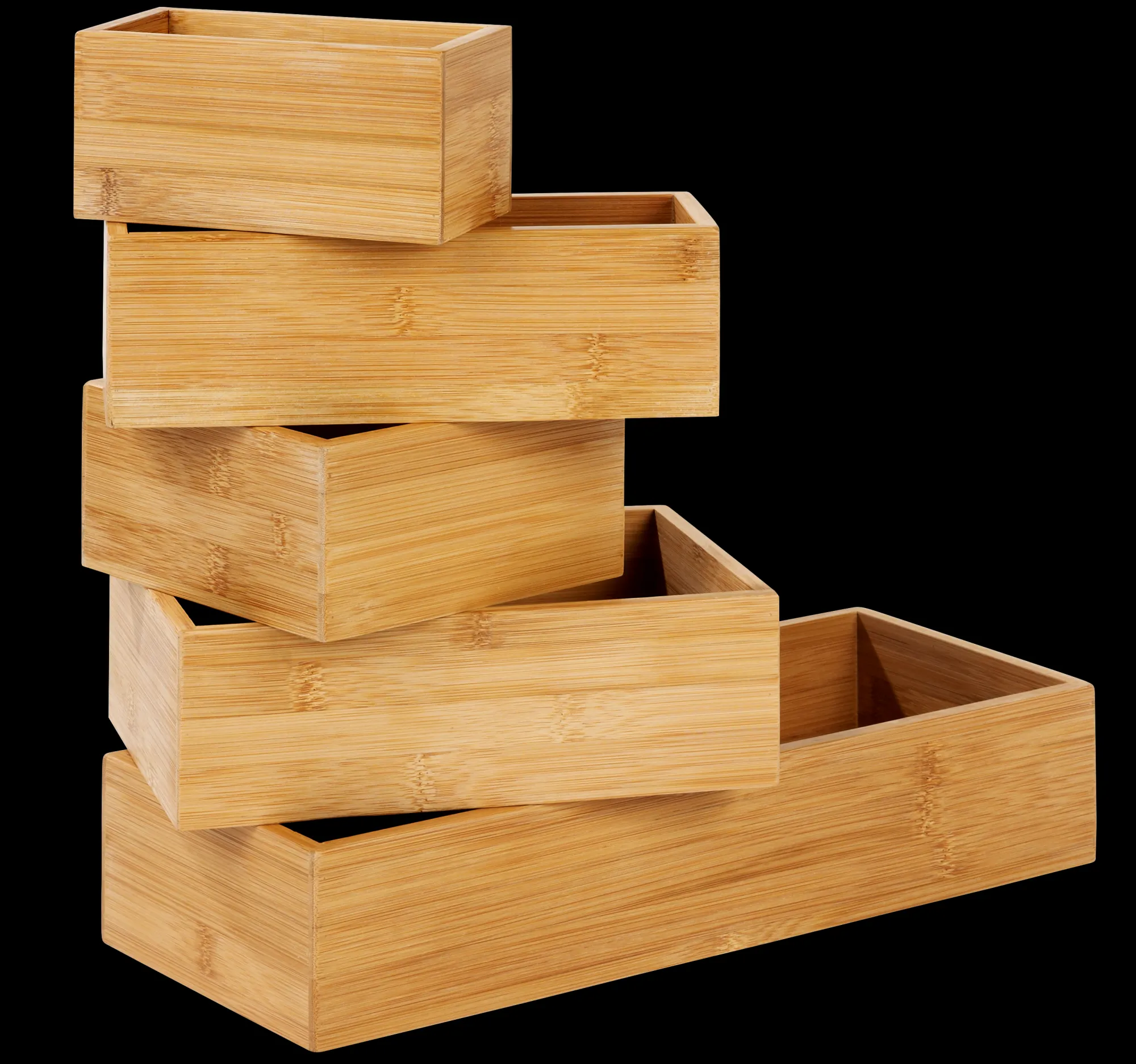 Outlet CASA Bamboo Organiser Per Cassetto Naturale