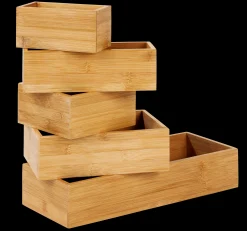 Sale CASA Bamboo Organiser Per Cassetto Naturale