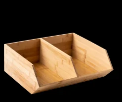 Clearance CASA Bamboo Organizzatore Impilabile Naturale