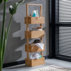 Online CASA Bamboo Scaffale Portatutto Naturale