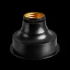 Hot CASA Bati Supporto Lampadina E Batteria E27 Nero