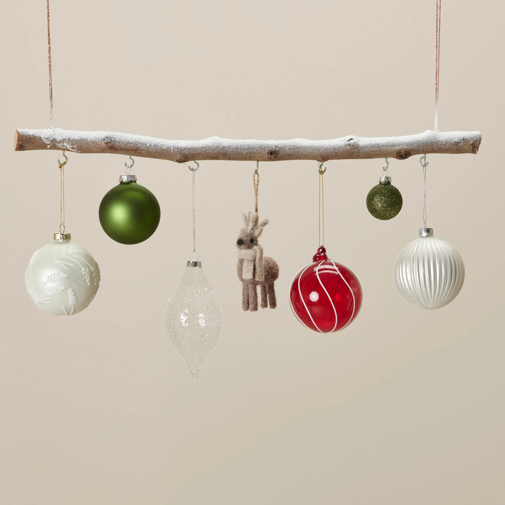 New CASA Birch Ramo Con 7 Ganci Naturale