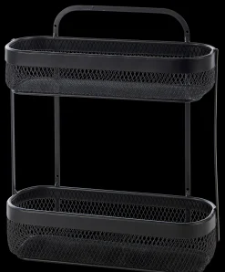 New CASA Black Lunar Cesto Ovale 2 Pezzi Nero