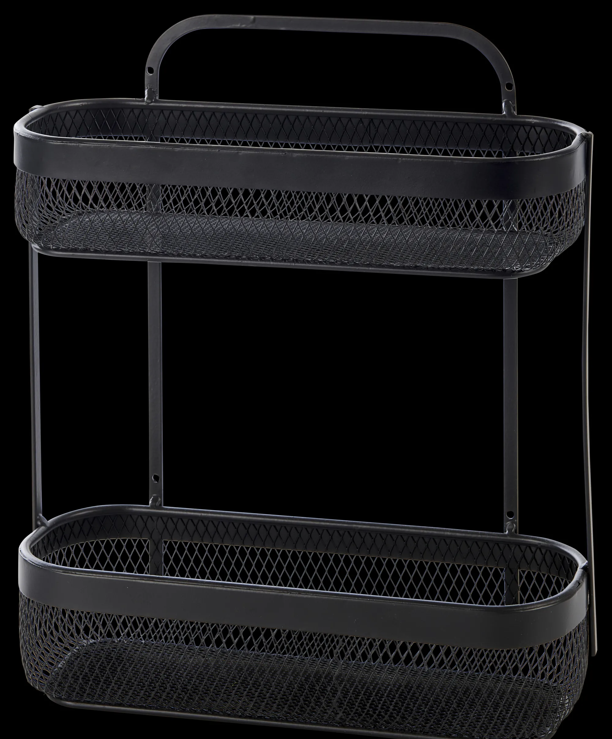 New CASA Black Lunar Cesto Ovale 2 Pezzi Nero