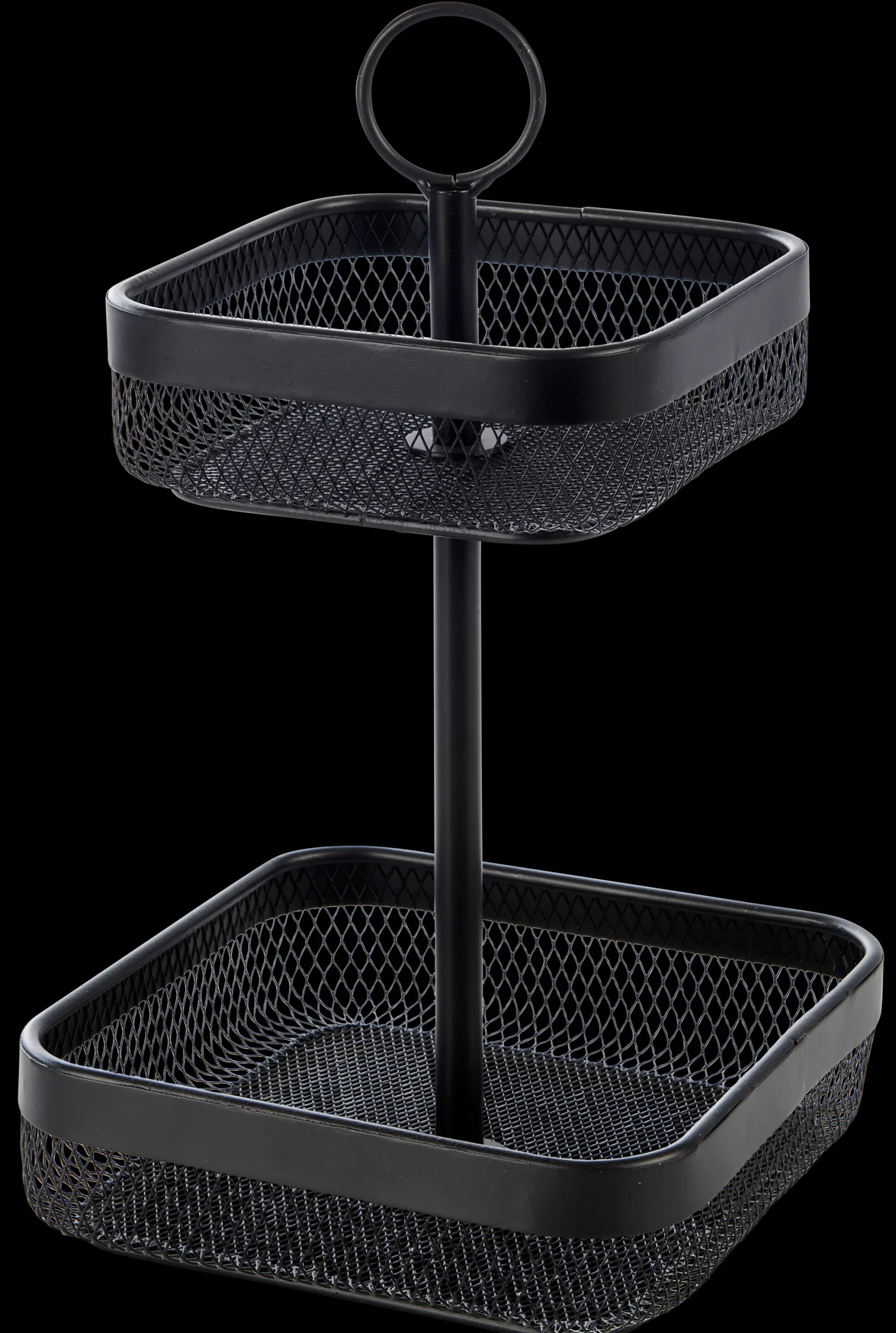 Clearance CASA Black Lunar Cesto Quadrato 2 Pezzi Nero