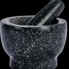Best CASA Black Stone Mortaio Con Pestello Nero