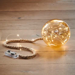 Online CASA Bloxem Pallina Decorativa Con 21 Luci Led Dorato