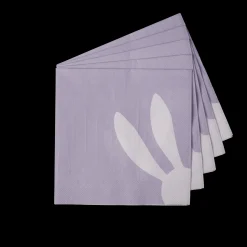 Best CASA Bunny Set Di 20 Tovaglioli Viola