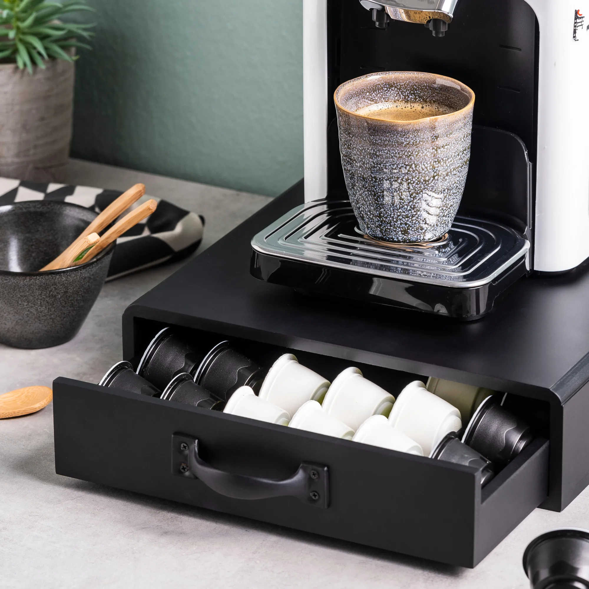 Clearance CASA Cafe Cassetto Per Capsule Per Capsule Di Caffe Nero