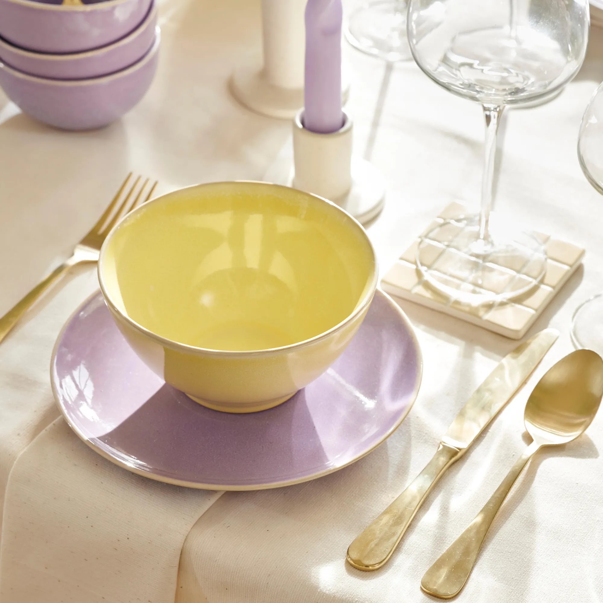 Discount CASA Candy Ciotola Giallo Chiaro