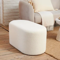 Clearance CASA Capsule Pouf: Bianco