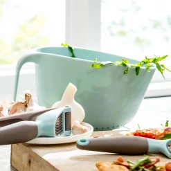 Outlet CASA Kitchen Rotella Tagliapizza Grigio, Blu