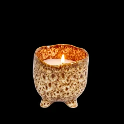 Discount CASA Ceramic Candela In Vaso Marrone