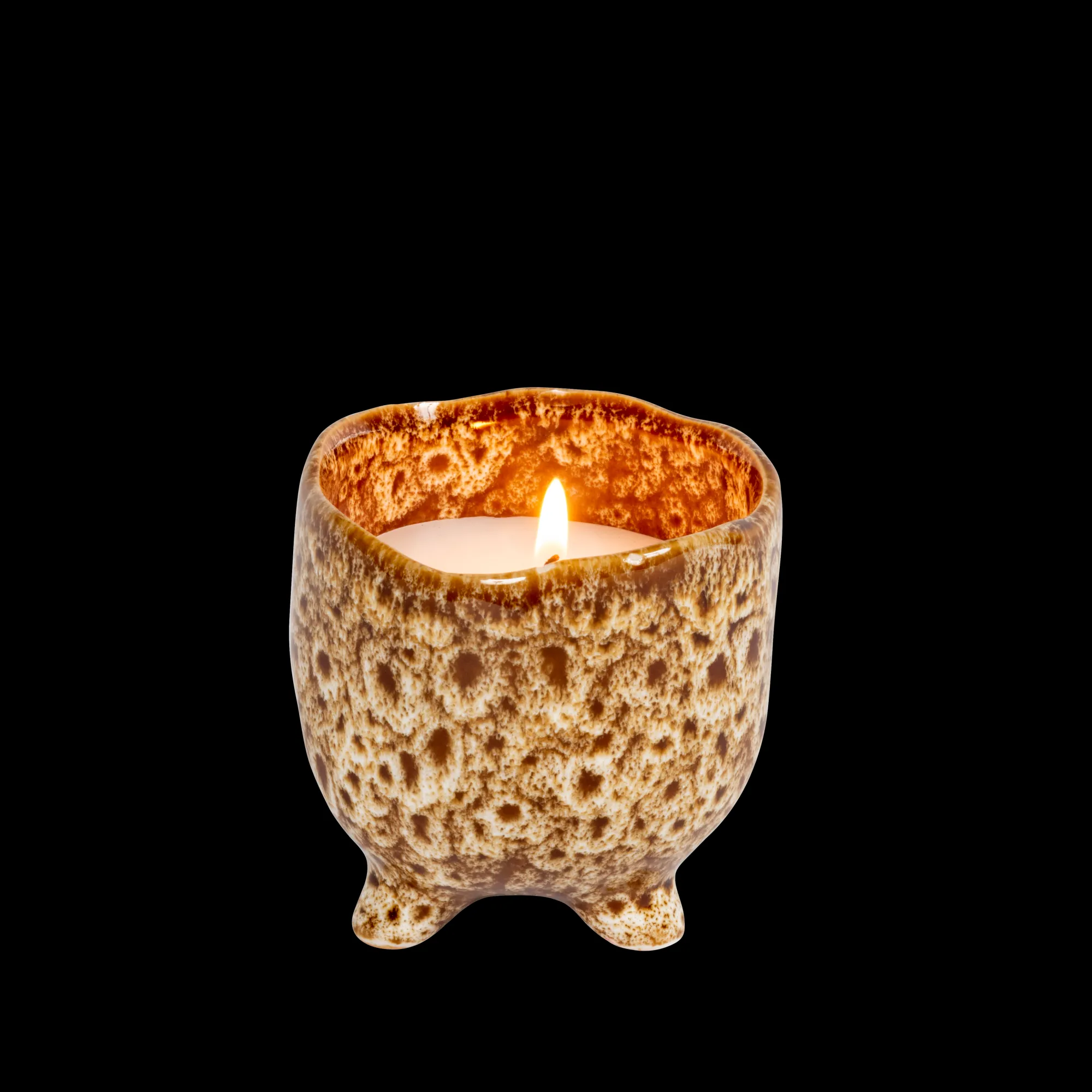 Discount CASA Ceramic Candela In Vaso Marrone