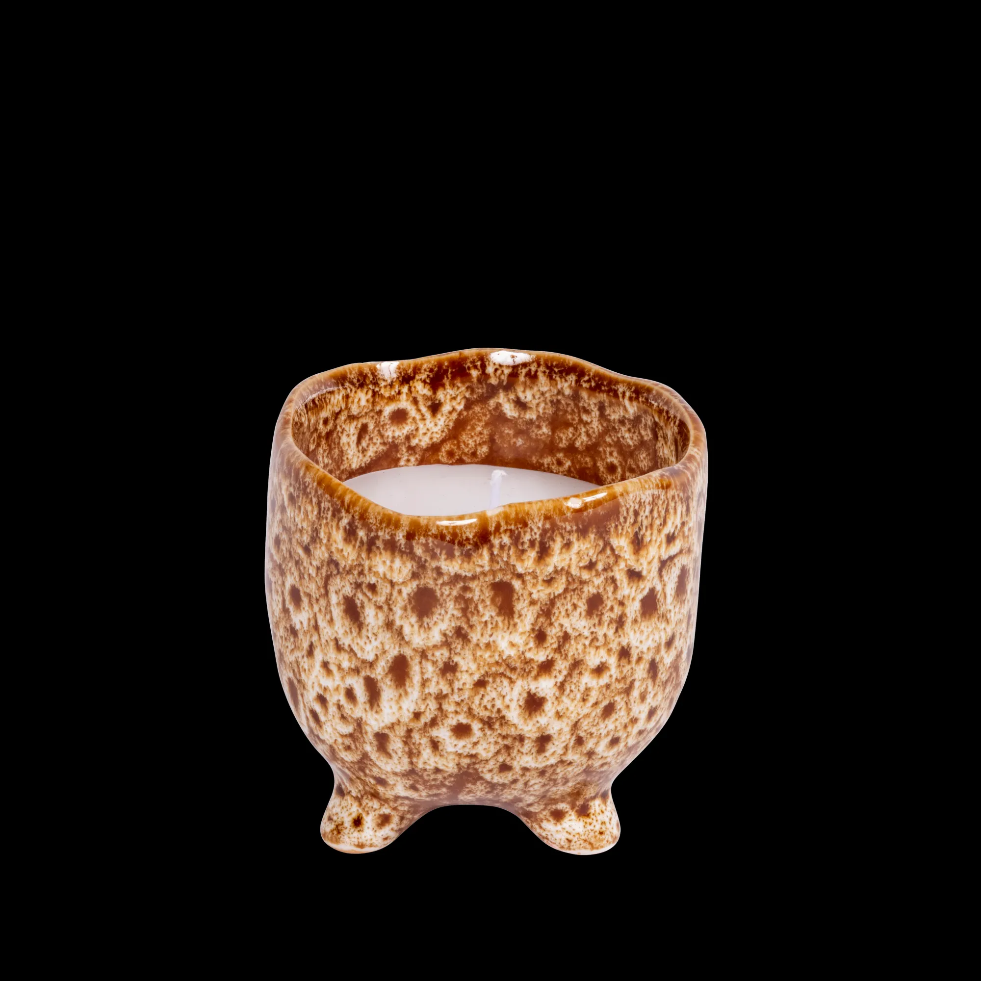 Discount CASA Ceramic Candela In Vaso Marrone