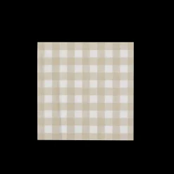 Online CASA Check Sand Set Di 20 Tovaglioli Beige