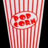 Clearance CASA Cinema Bicchiere Popcorn Set Di 8 Bianco, Rosso