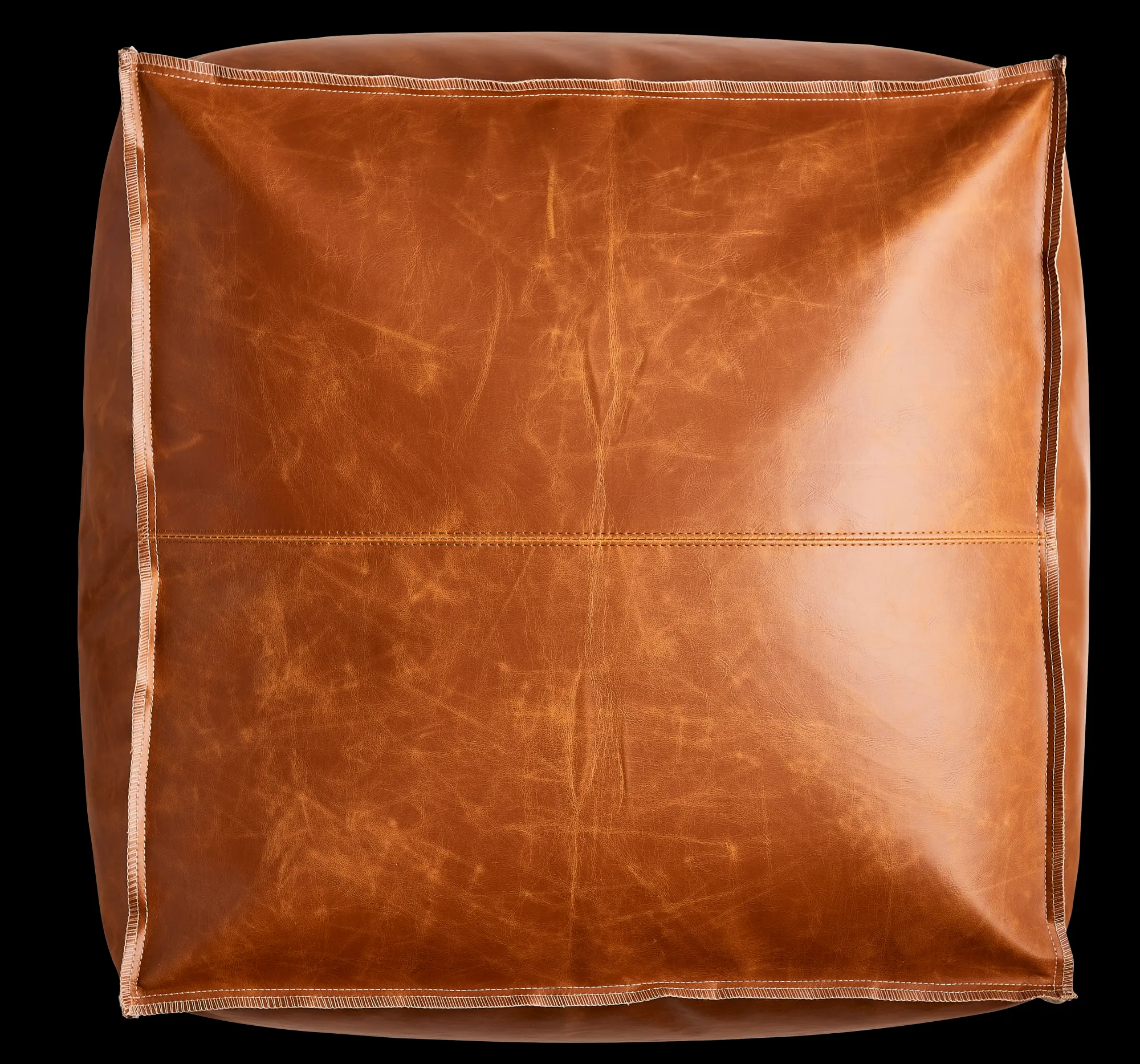 Hot CASA Cognac Pouf Marrone