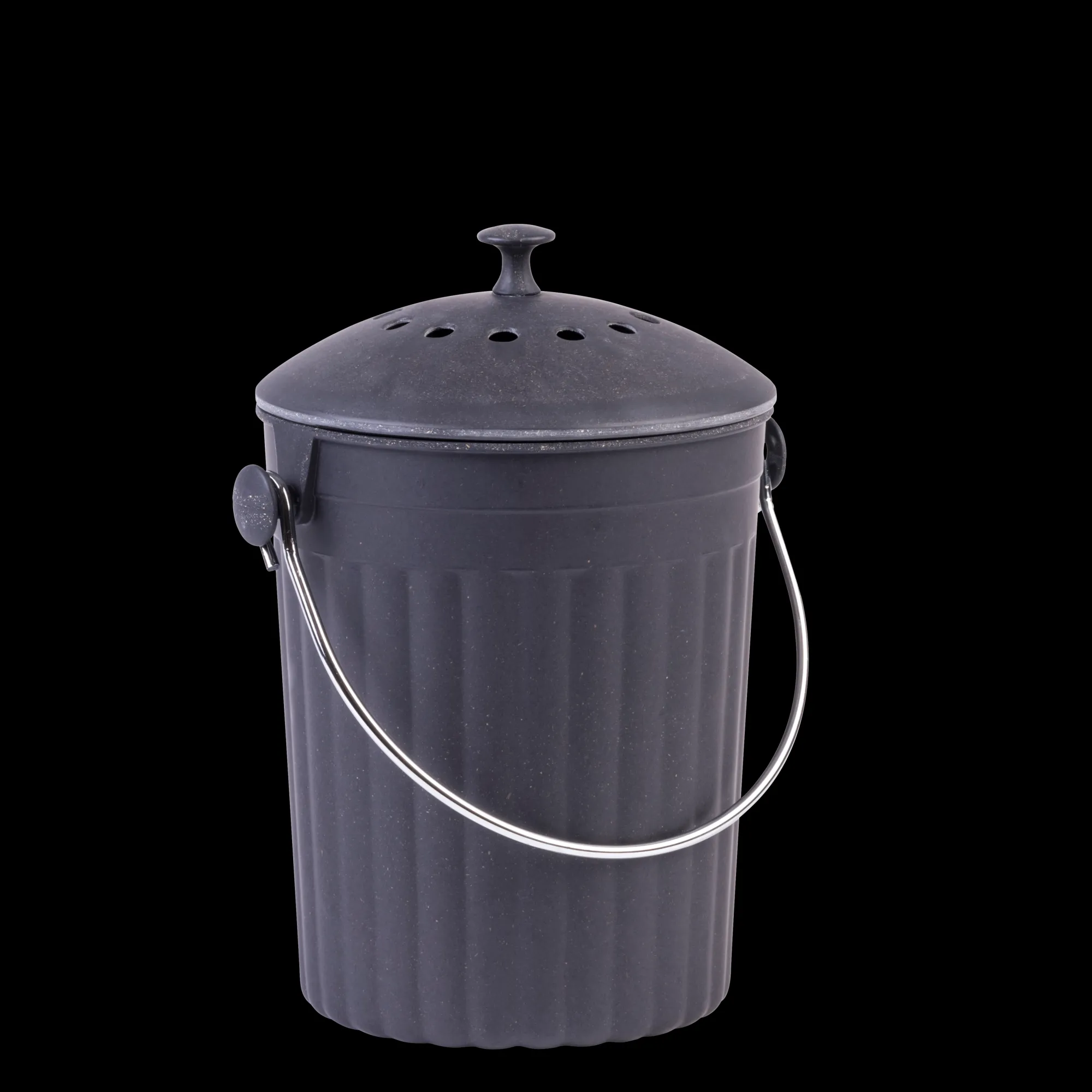 Sale CASA Creola Black Contenitore Rifiuti Org. Con Filtro Nero