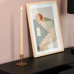 CASA Duo Candele Da Cena Set Di 2 Beige