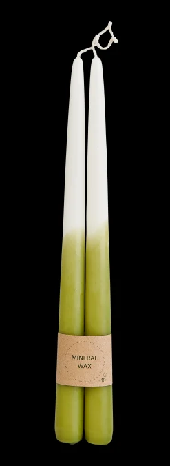 Sale CASA Duo Candele Da Cena Set Di 2 Verde, Crema, Multicolore