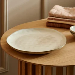 Sale CASA Earth Marl Piatto Piano Crema