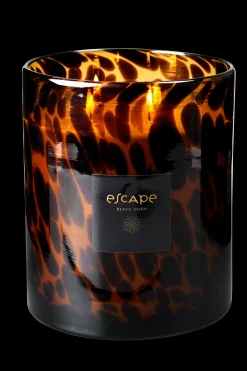 Clearance CASA Escape Black Oudh Candela Profumata In Vaso Nero, Marrone, Ocra