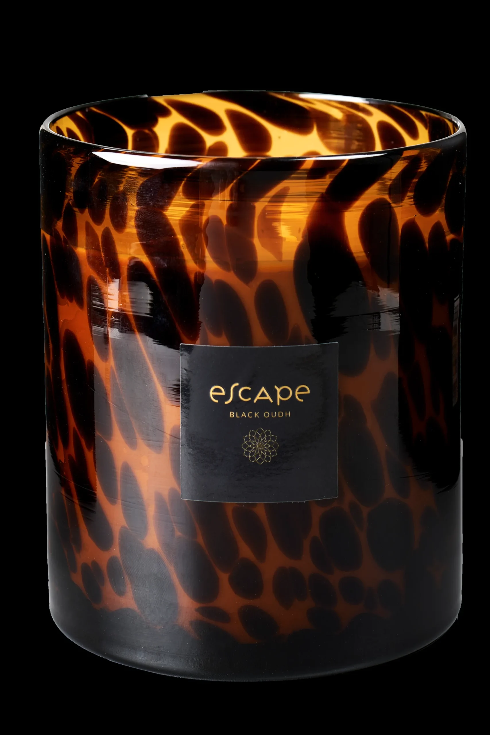 Clearance CASA Escape Black Oudh Candela Profumata In Vaso Nero, Marrone, Ocra