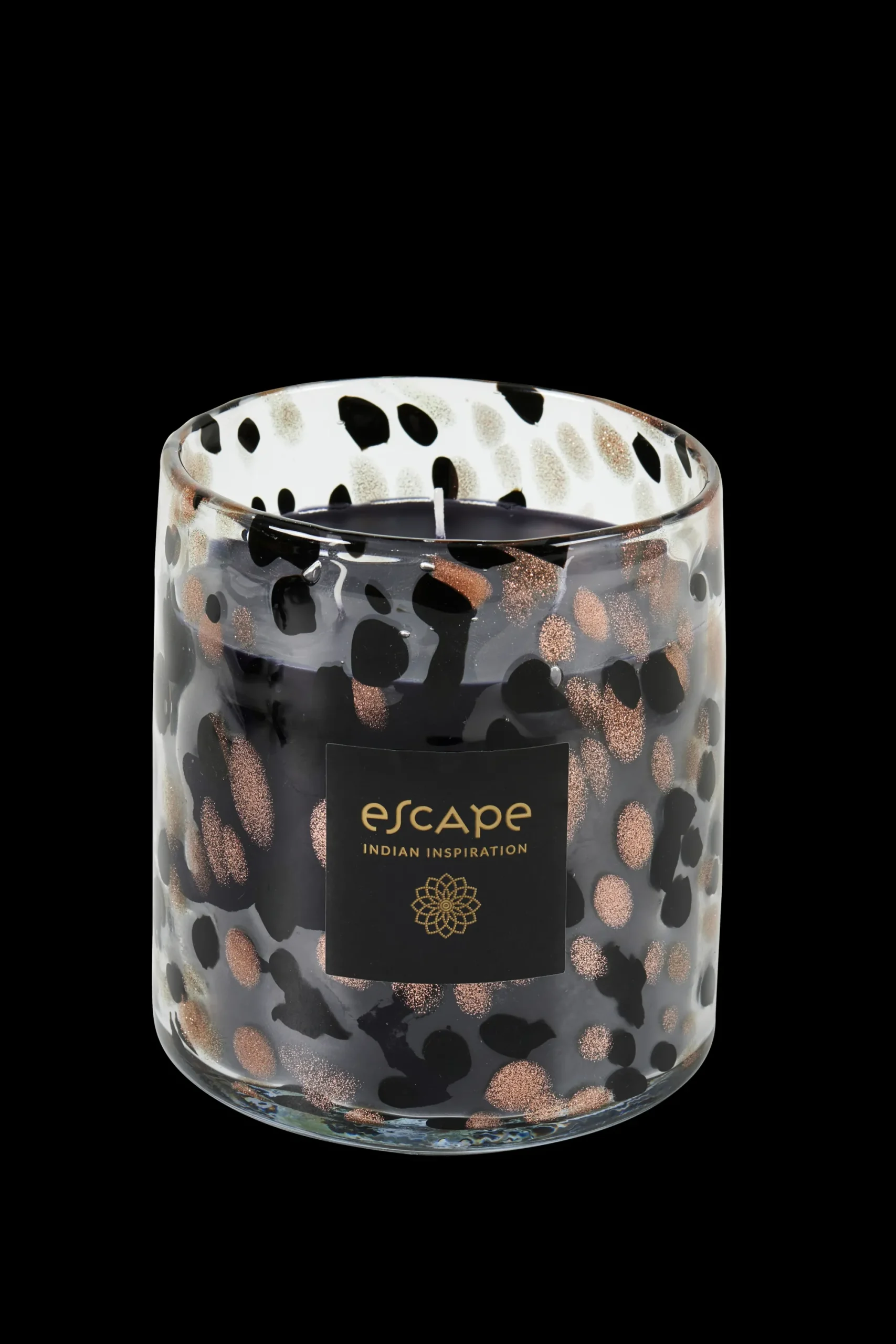 Discount CASA Escape Indian Inspiration Candela Profumata Nero, Rame, Multicolore
