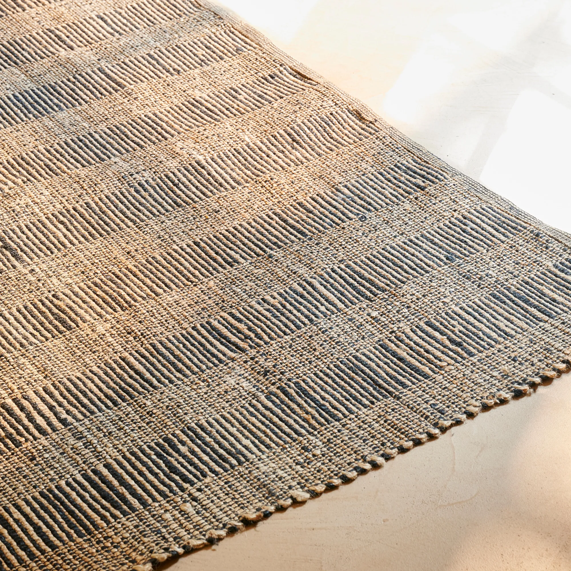 Clearance CASA Ethnic Tappeto Nero, Naturale
