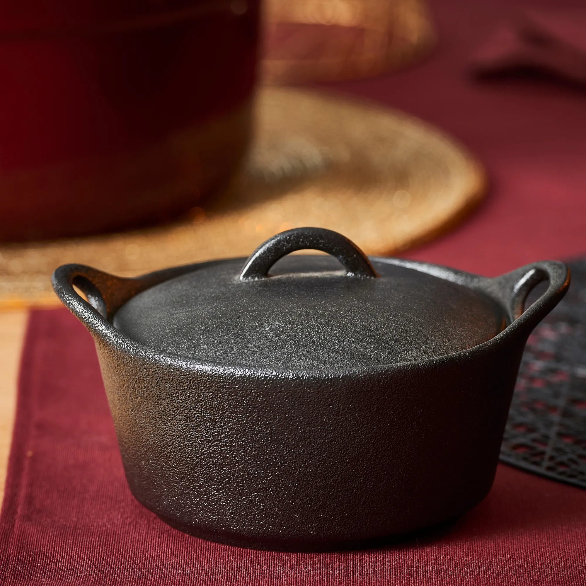 CASA Fero Cocotte Con Coperchio Nero