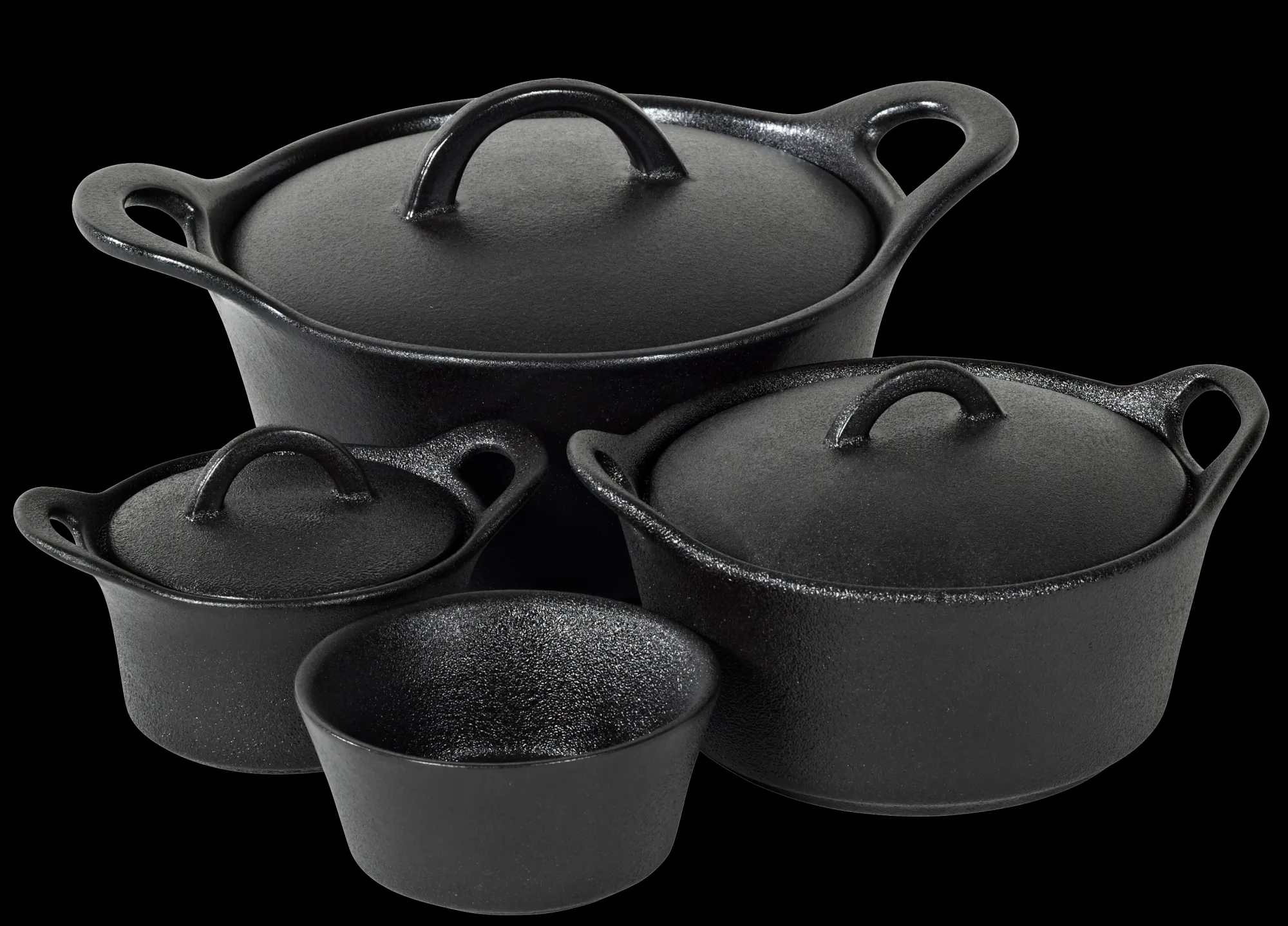 CASA Fero Cocotte Con Coperchio Nero