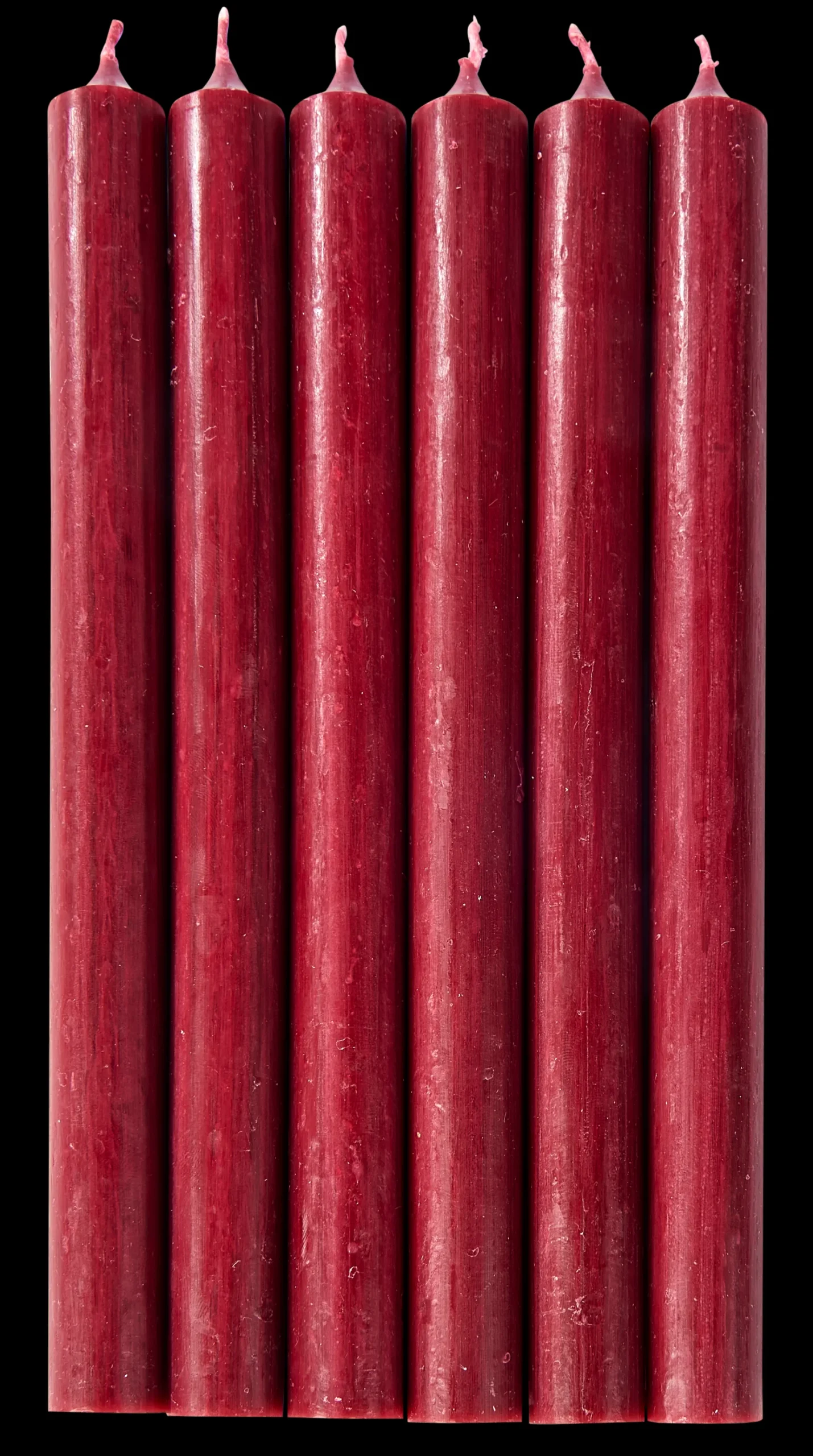 New CASA Fina Candele Set Di 6 Bordeaux