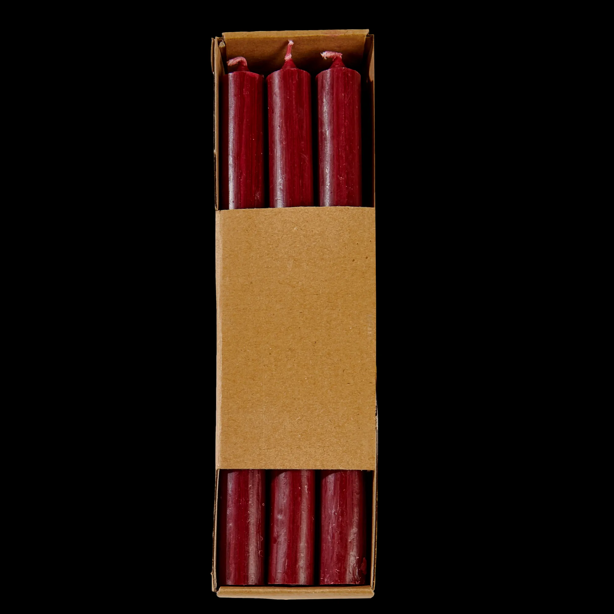 New CASA Fina Candele Set Di 6 Bordeaux