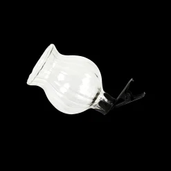 Outlet CASA Fiori Vasetto Nero, Trasparente