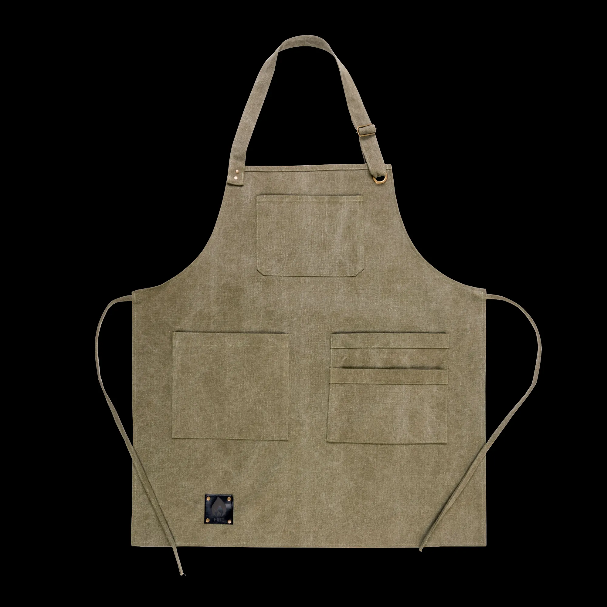 Online CASA Fire Grembiule Verde Marrone