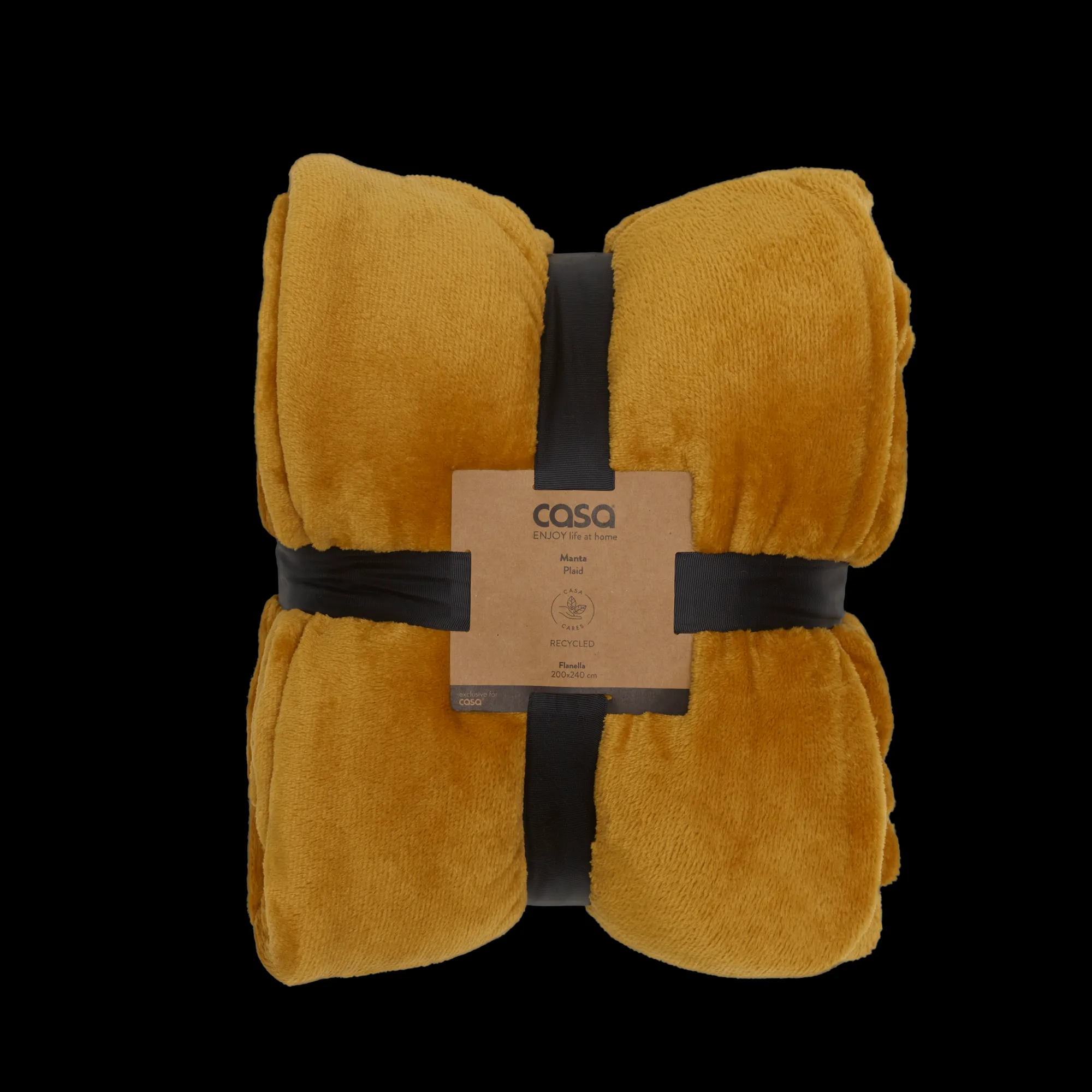 Outlet CASA Flanella Plaid Giallo Scuro