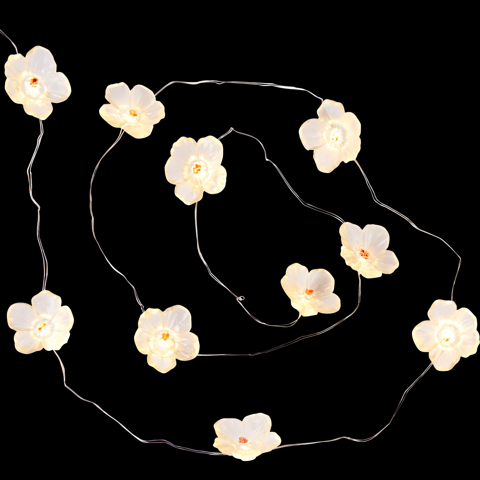 Best CASA Flower Filo Luminoso Bianco, Giallo, Viola