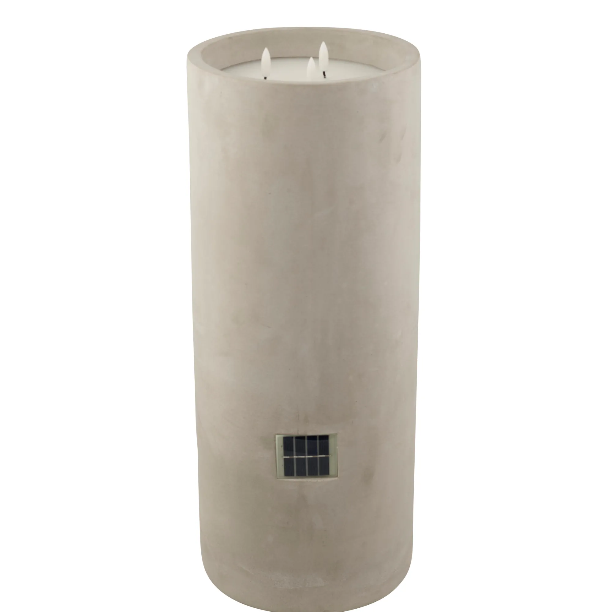 Best CASA Fuego Candela A Led Solare Grigio Chiaro