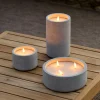 Best CASA Fuego Candela A Led Solare Grigio Chiaro