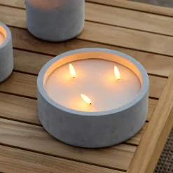 Outlet CASA Fuego Candela A Led Solare Grigio Chiaro