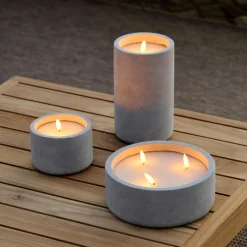 Outlet CASA Fuego Candela A Led Solare Grigio Chiaro