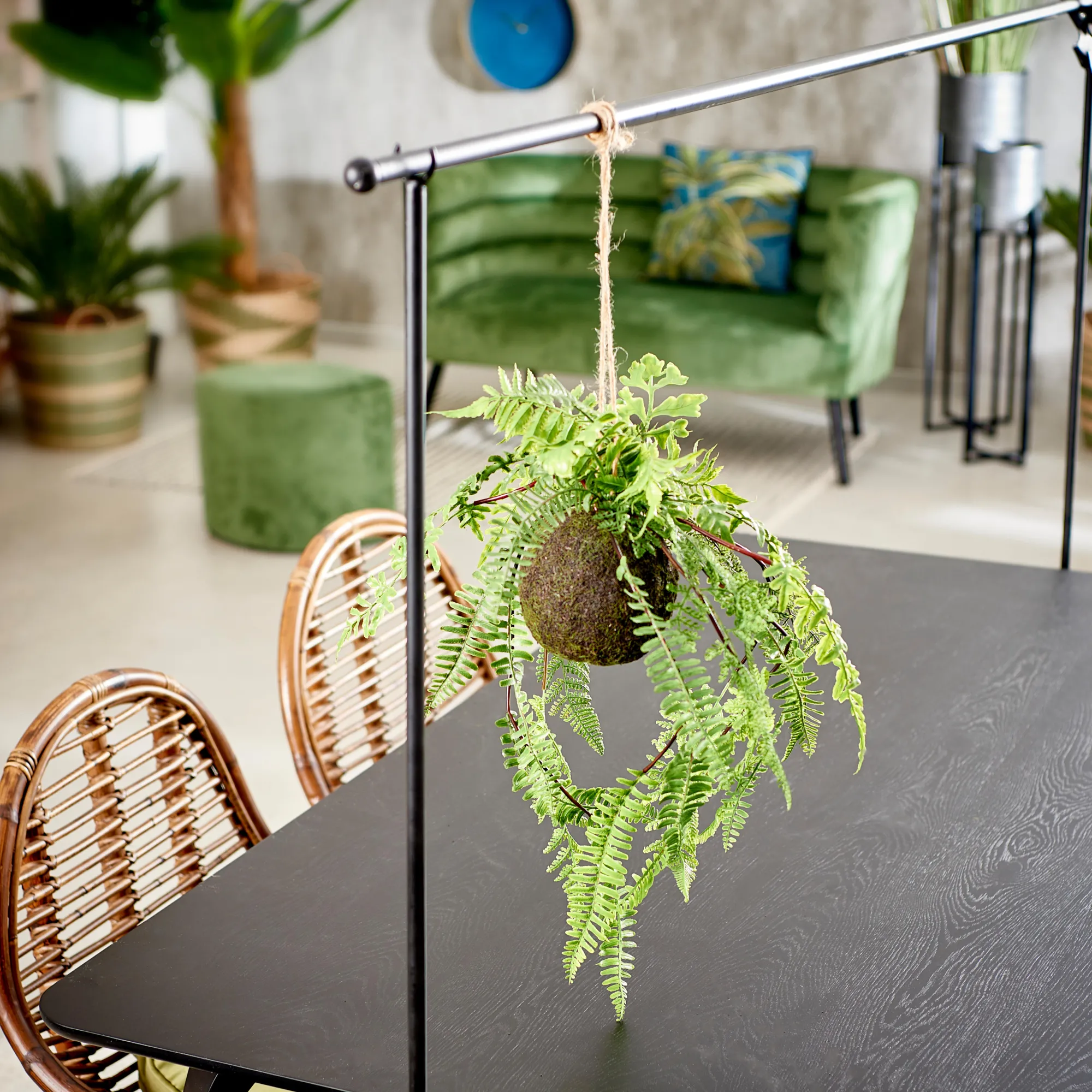 Discount CASA Greenery Vaso Sospeso Con Felce Verde