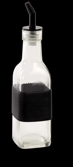 Discount CASA Grip Bottiglia Olio Nero, Trasparente