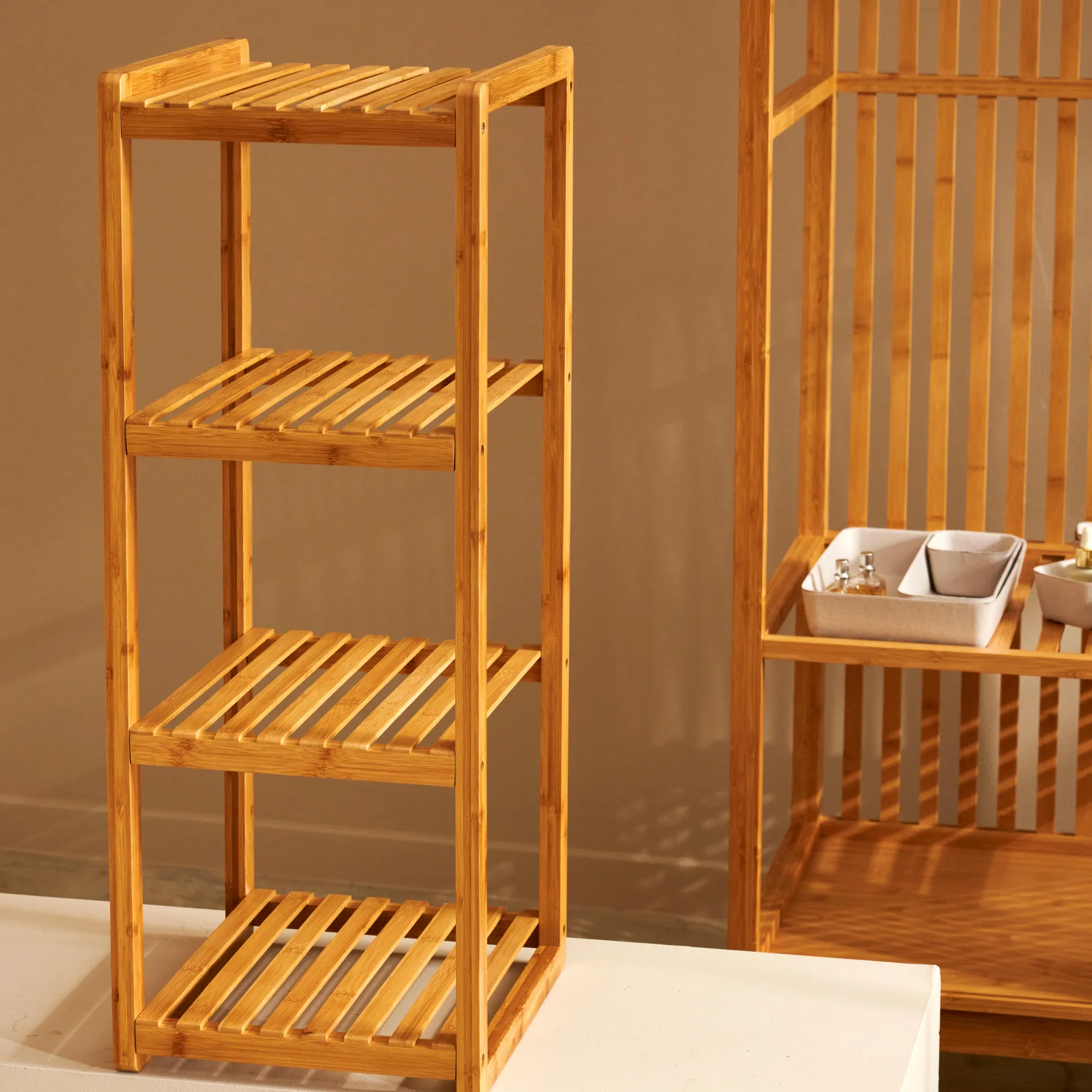 Outlet CASA Helge Scaffale 3 Cassetti Naturale