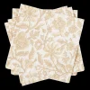 CASA Henna Flower Set Di 20 Tovaglioli Rosso, Beige