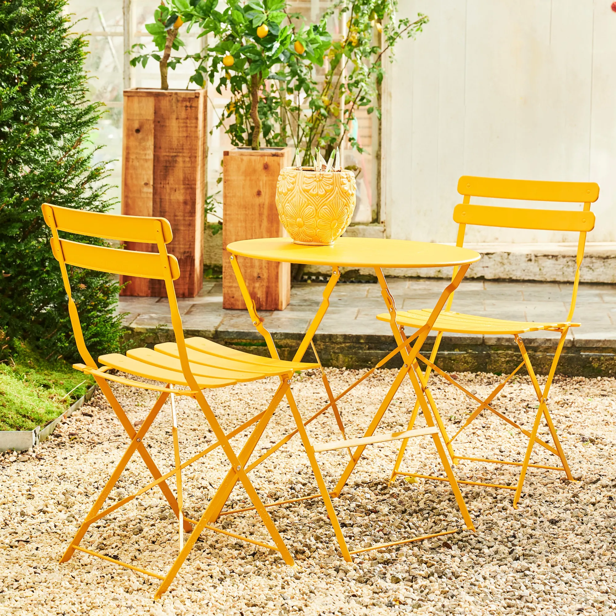 Sale CASA Imperial Set Bistro Rotondo Giallo