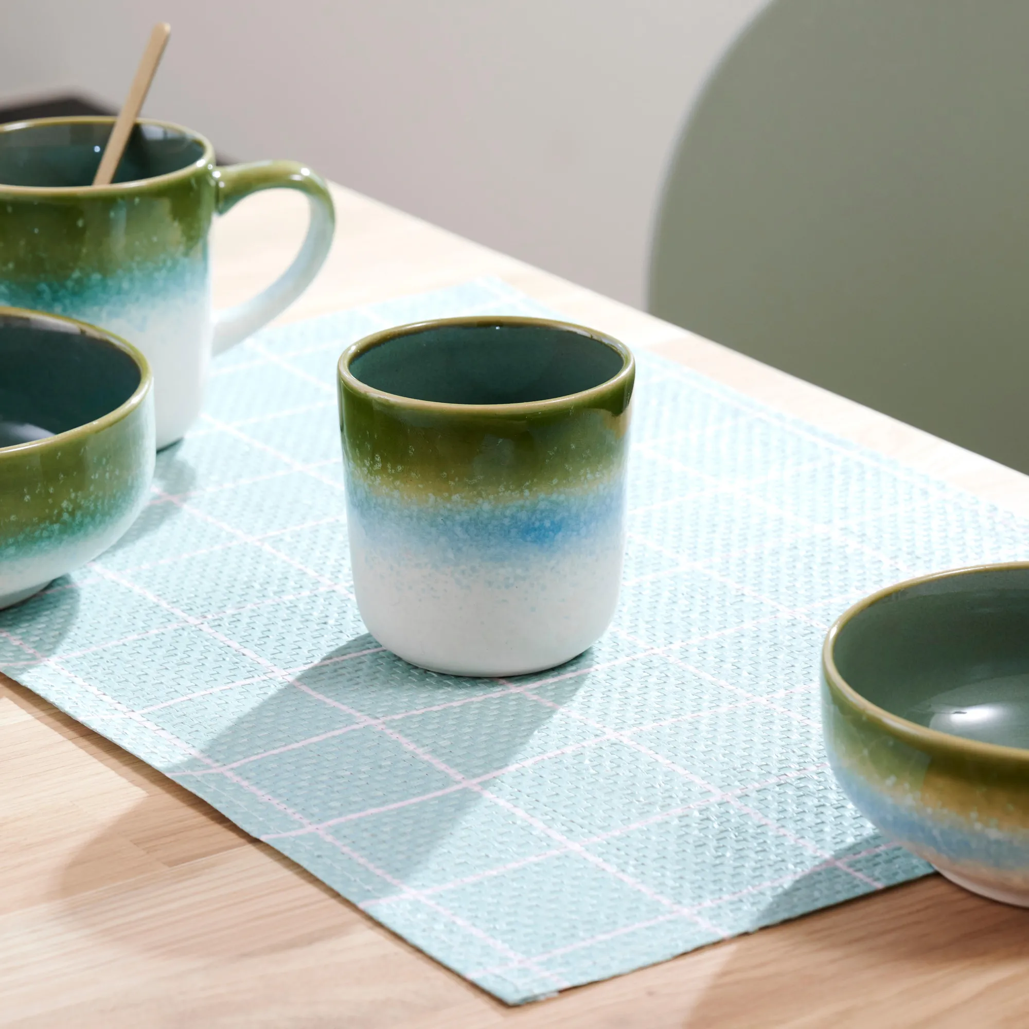 Clearance CASA Jessie Green Tazza Senza Manico Verde